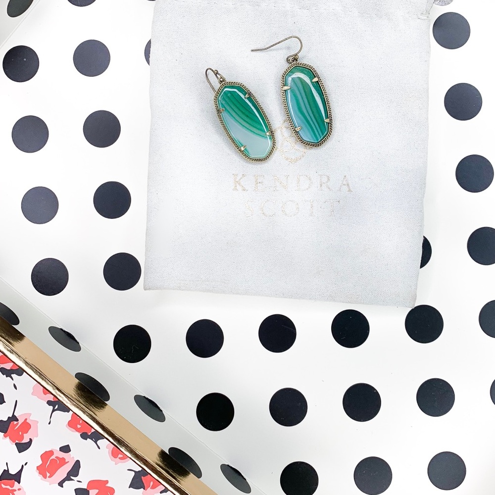 Kendra Scott Elle Earrings in Glassy Turquoise